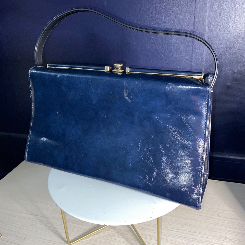 Vintage Mar-Shel clutch\handbag, royal blue